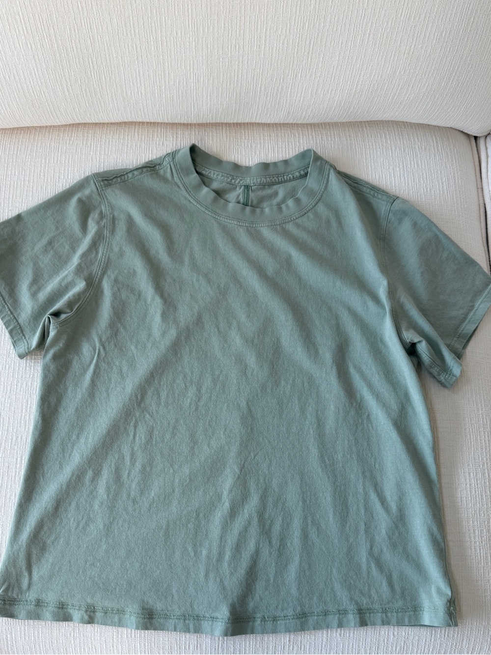 Lululemon All Yours Cotton T Shirt - Palm Court - Size 0